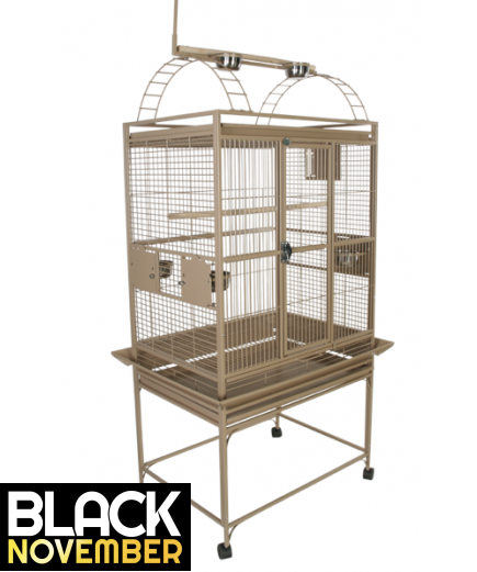 Parrot-Supplies Dakota Play Top Parrot Cage Stone
